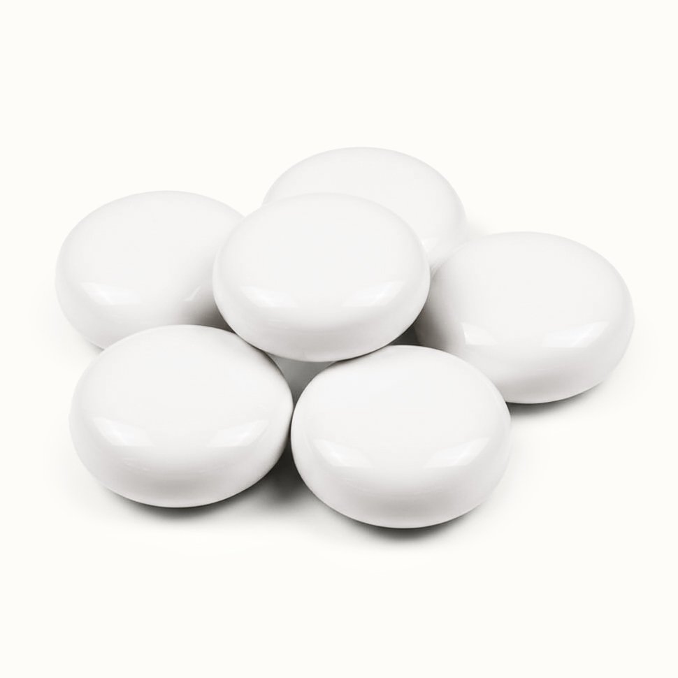 Декоративные керамические камни SteelHeat белые M 6 шт Декоративные керамические камни SteelHeat белые M 6 шт